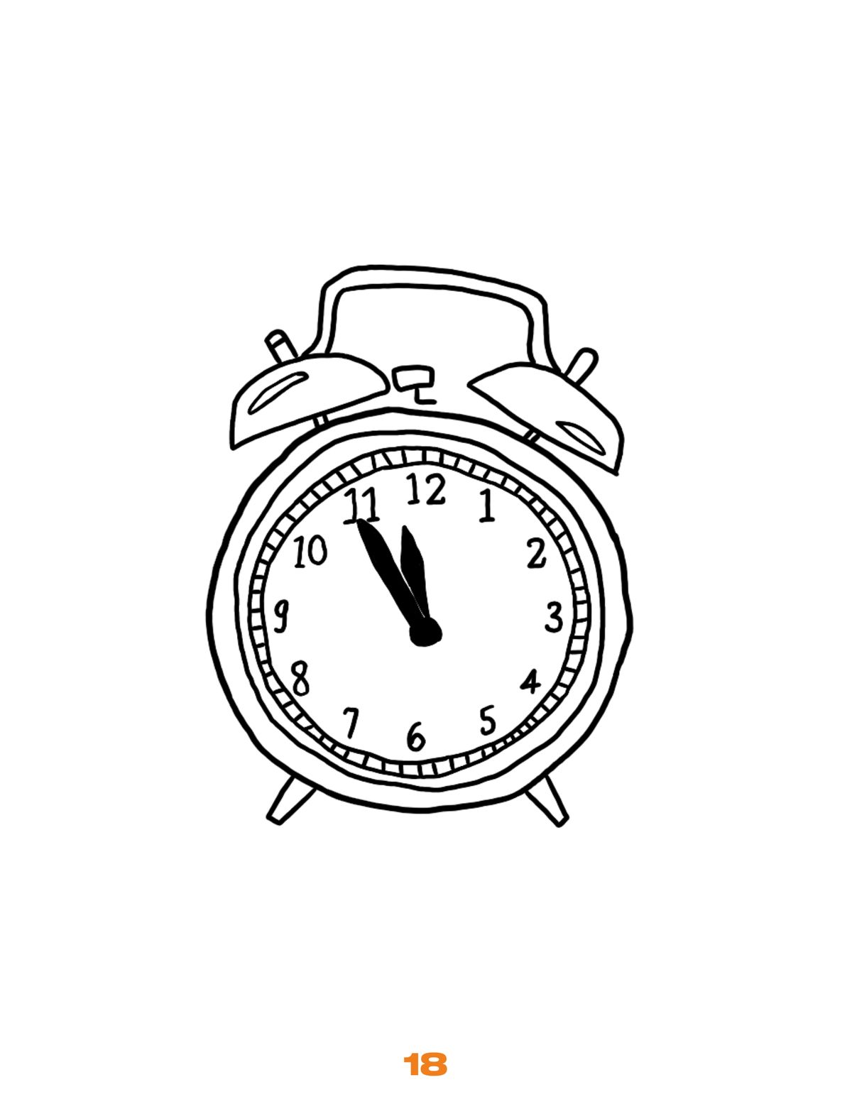 Illustration of an alarm clock