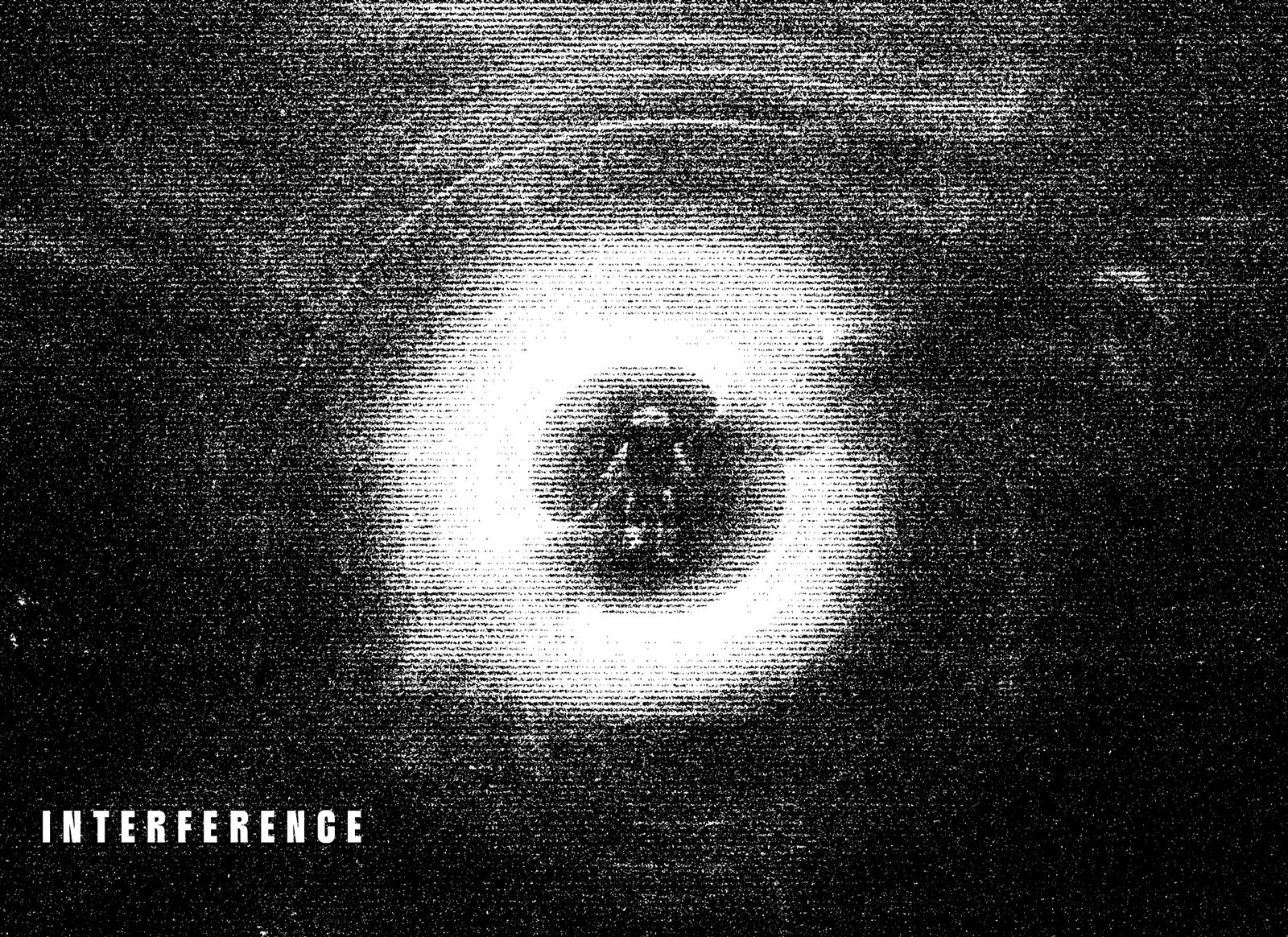 Interference slide, black and white static ring