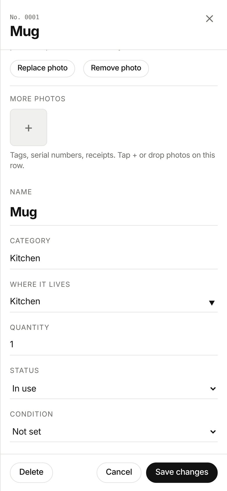 The mug's record on a phone